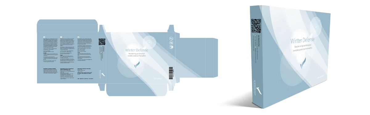 Ontwerp verpakking doosje Winter Defense